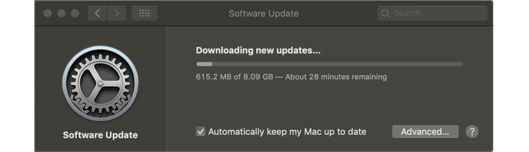 Mac catalina download stuck
